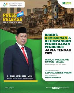 Release of Poverty and Inequality of Expenditure of the Central Java Population 2021