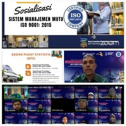 Socialization of ISO 9001:2015 Quality Management System PST BPS Central Java Province (External)