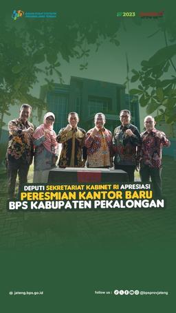 Deputy Cabinet Secretariat Appreciates the Construction of the New BPS Office for Pekalongan Regency