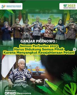 Gathering of the Head of BPS Jawa Tengah Province to the Governor of Jawa Tengah