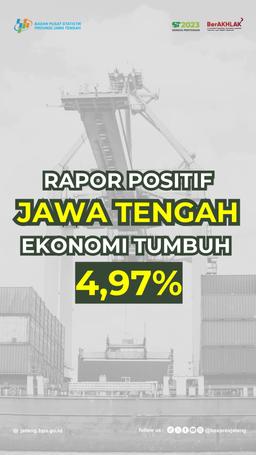 POSITIVE REPORT ON CENTRAL JAVA ECONOMY GROWS 4.97%